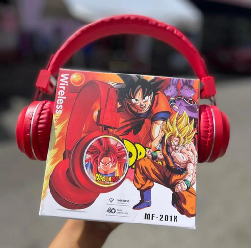 [6951558215122] Auricular Vincha Bluetooth Micro Sd Personajes MF-201 Dragon Ball
