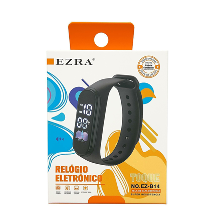 [EZ-B14] Reloj Pulsera Digital Engomado Deportivo
