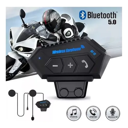 [504771] Auriculares para Motocicleta Bluetooth BT-12
