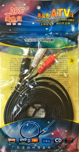 [6290132558195] Cable Mini Plug a 2rca 5m MYE-1250