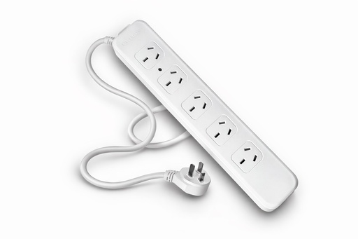 [1310] Zapatilla Toma Corriente con Interruptor Sicilia, 5 Tomas, 5Mts &