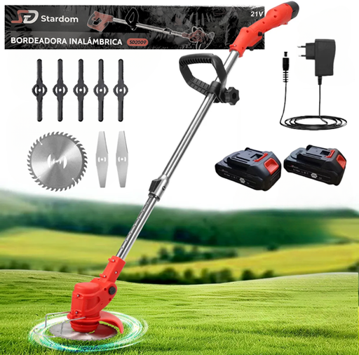 [SD2009] Cortadora de Cesped Bordeadora Inalambrica Extensible Stardom 21v