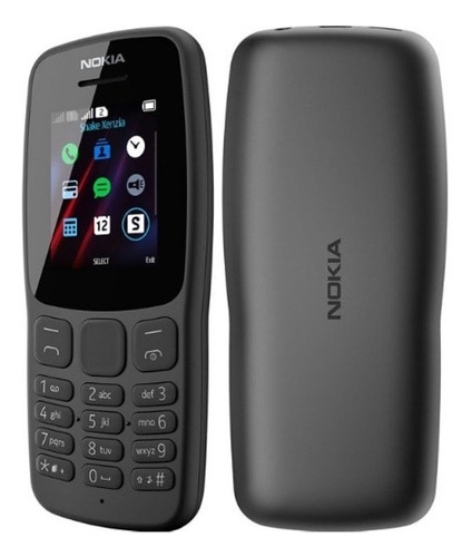 [N106 6438409032010 026347] Celular Nokia 106 TA-1190 Dual Sim 1.8" (Gris) 2G