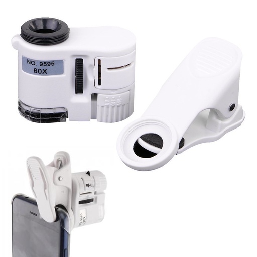 [500634] Microscopio Universal Clip para Celular aumento 60x TL366
