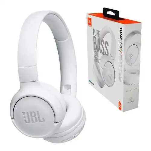 [6925281950230] Auricular Vincha Bluetooth JBL Tune 500 Blanco (ORIGINAL)