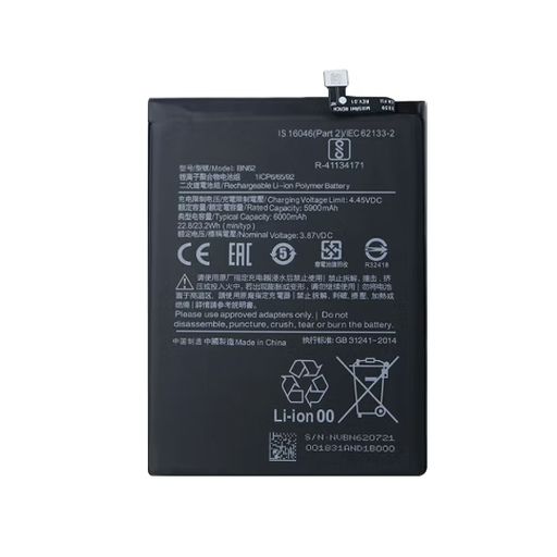 [718293124867] Bateria Xiaomi Poco M3 / Redmi Note 9 4G / Redmi 9T BN62 Original @#