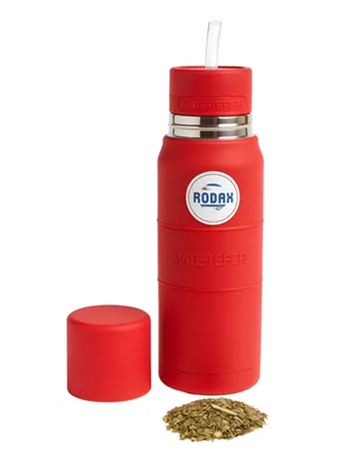 [504930] Mate Listo de Acero Exterior Engomado 750cc Rojo