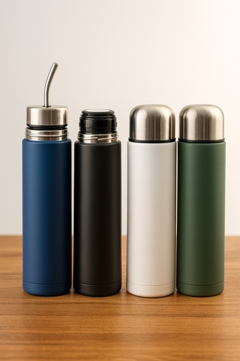 [5658565543576] Termo + Mate Listo 2 en 1 de Acero 500ml Negro