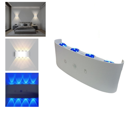 [LED-83056] Aplique Led Bidireccional Magnetica RGB Recargable con Sensor (21x8cm)