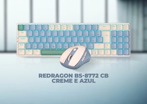 [6950376723185] Kit Teclado Mouse Mecanico Usb C Redragon BS-8772