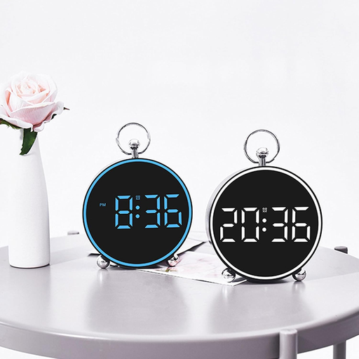 [6941326980253] Reloj Digital Usb / Pilas AAA con Calendario y Temperatura (11cm)