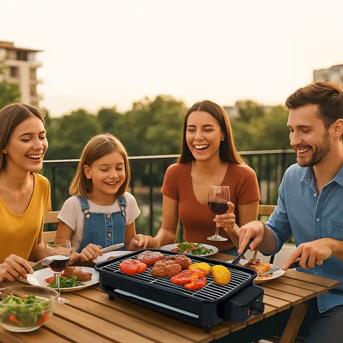 [OM-6112] Parrilla Electrica Antiadherente 1500W