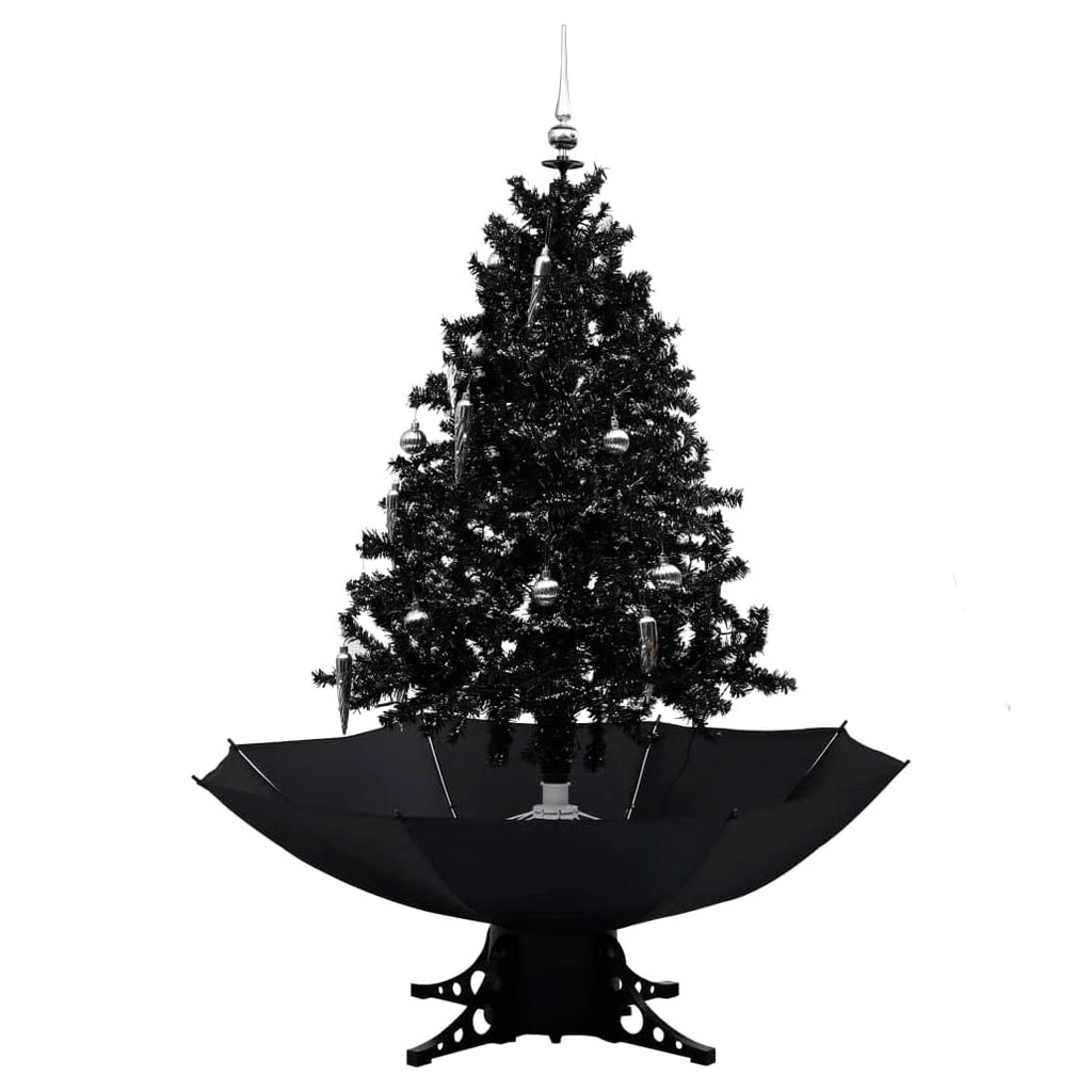 [400551] ARBOL NAVIDAD NEGRO/NEGRO 1.90MT TIRA NIEVE ARTIFICIAL (XMT-032)