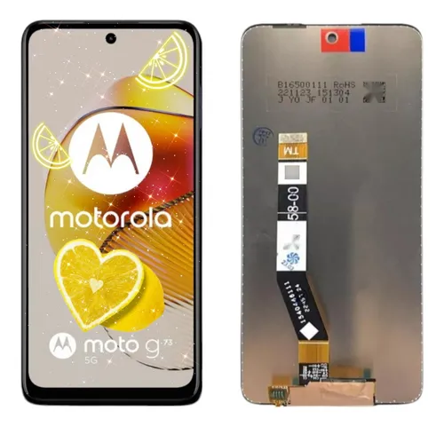 [505042] Modulo Motorola Moto G32 / G73 negro (ORIG)
