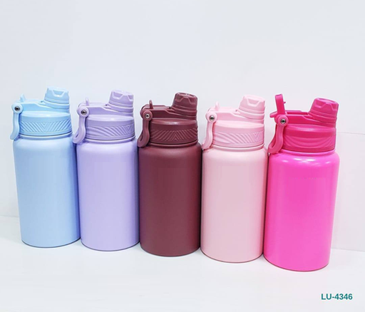 [505073] Botella Termica Acero inoxidable Doble Pico 650ml (Bordo) LU-4346