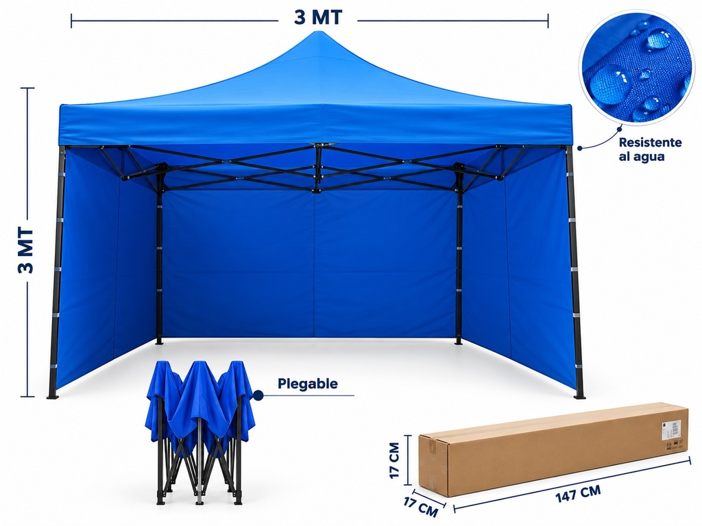 [CTC-20] Gazebo Plegable Autoarmable (3x3m)