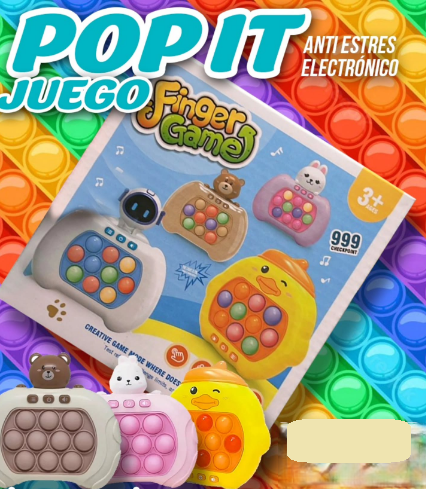 [8216B] Pop It Juego Electronico Consola Finger Game con Luces