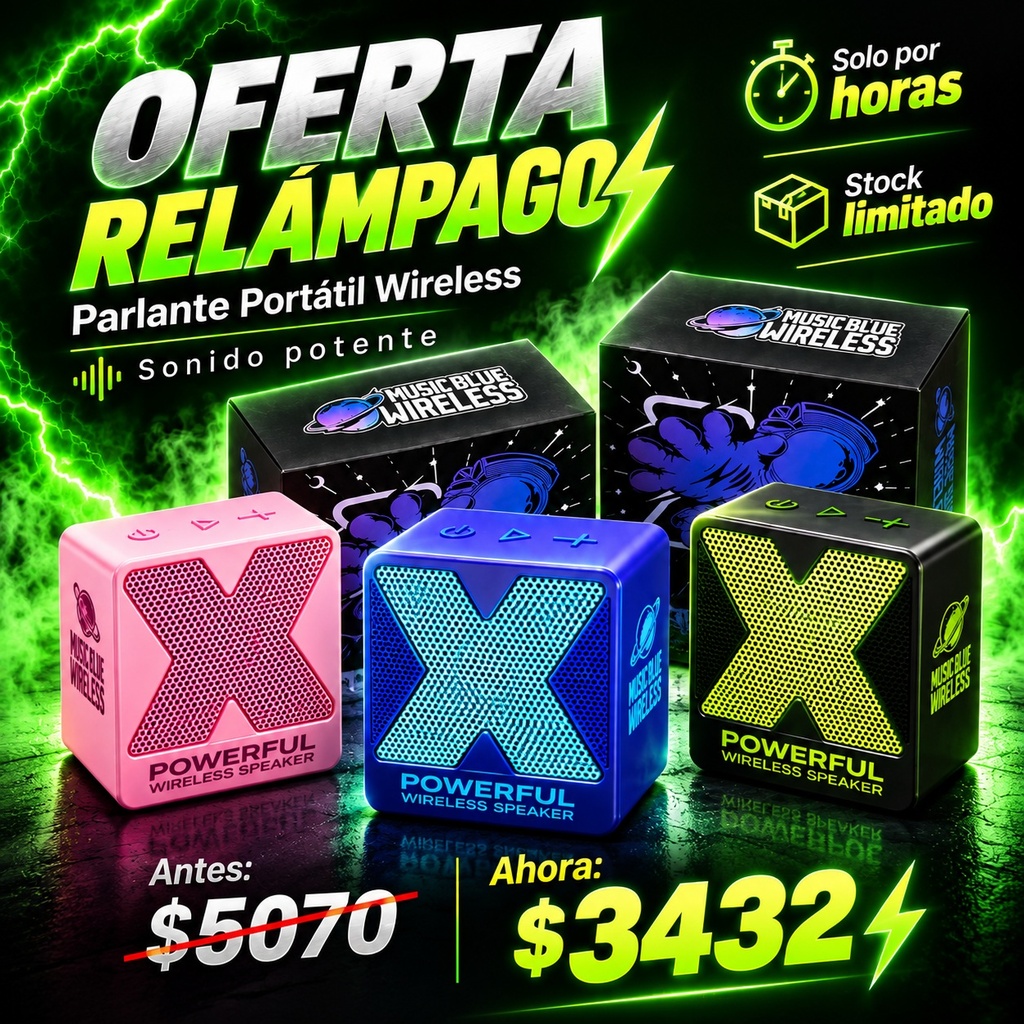 [8859763200873] Mini Parlante Portatil Bluetooth X1 (5x5x3,5cm)