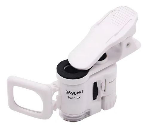 [TL371] Microscopio Universal Clip para Celular con Lupa aumento 20x/60x TL371