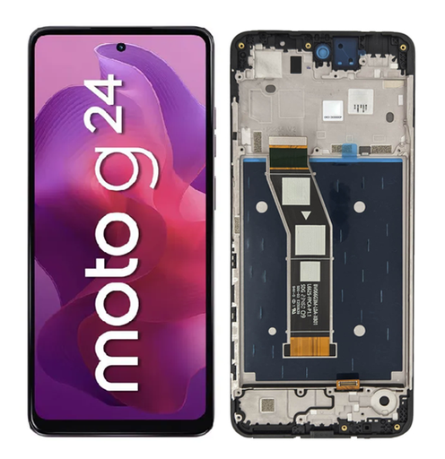 [505209] Modulo Motorola Moto G24 con marco negro (ORIG)