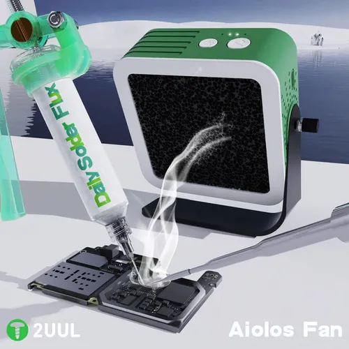 [505245] Mini Extractor de Humo con Luz 2 Velocidades 2UUL Aiolos Fan