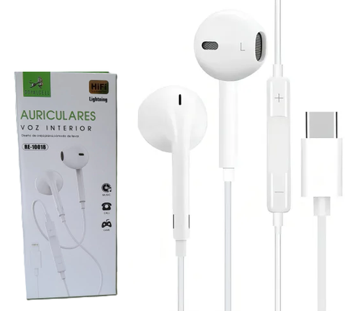 [re-10017] Auricular Intra Manos Libres ficha Tipo C RE10017