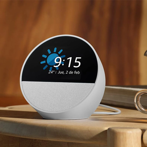 [505243] Parlante Bluetooth Inteligente Amazon Echo Spot Alexa 2024 Blanco
