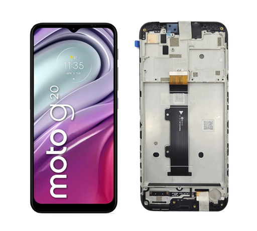 [505269] Modulo Motorola Moto G10/G20/G30 (p352ce) con marco negro (ORIG Premium)