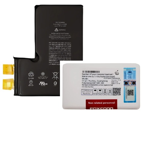 [B1380] Bateria Iphone 12 Pro Max sin Flex Original Foxconn White