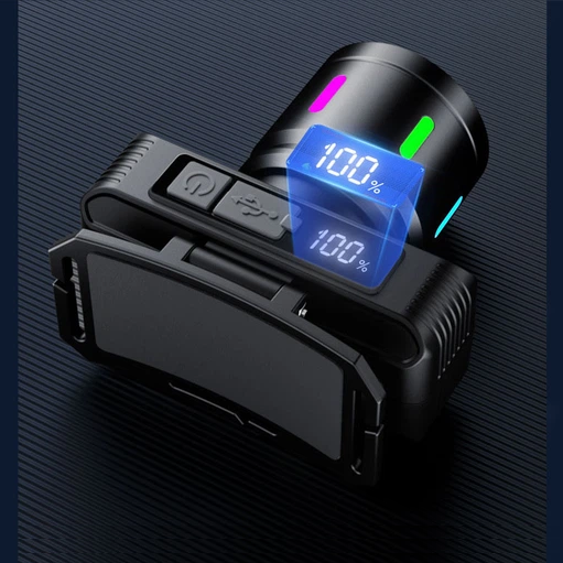 [6921252545221 LN947] Linterna Minera Recargable 4 Modos con Sensor de Movimiento