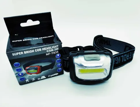 [6578927183563] Linterna Minera Cob 3w a Pila NF-T835 (3 AAA no incluidas)