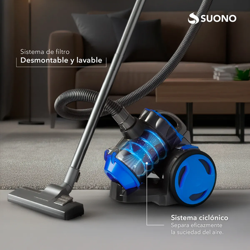 [0714604238300] Aspiradora Trineo Ciclonica 2lts 880w Suono