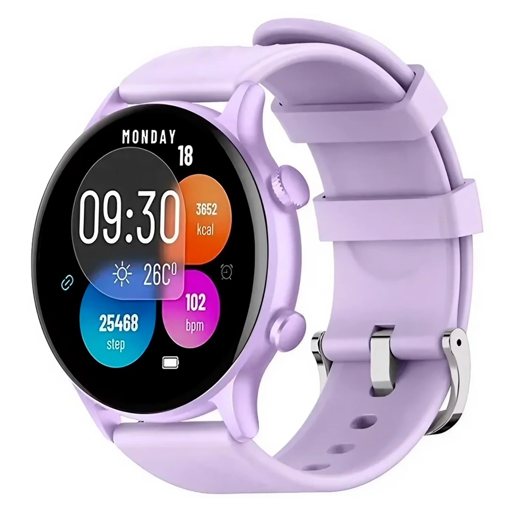 [6977362013426] Reloj Pulsera Smartwatch G-Tide R5 Lite 1,39" Lila con Accesorios