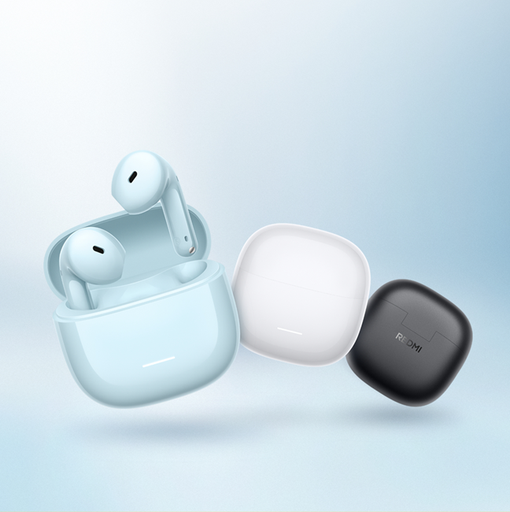 [6932554464233] Auricular Bluetooth 5.4 Doble Xiaomi Redmi Buds 8 Active con Base Cargadora Negro (ORIGINAL)