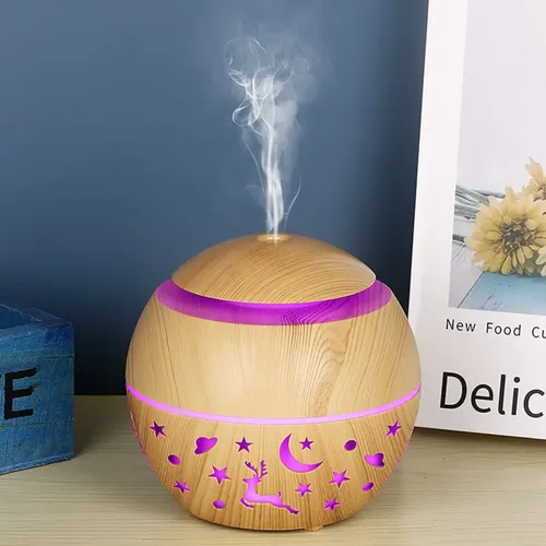 [HMF-91082] Aromatizador Humidificador Ultrasonico con Luz 200ml HMF-91082
