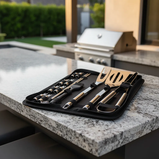 [2878595 4237365] Set para Asador Acero Inoxidable 13 pcs