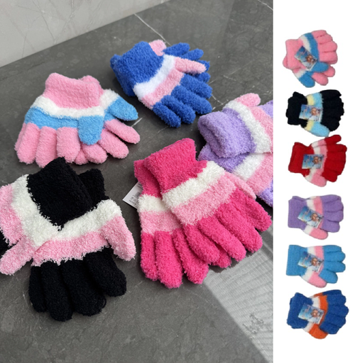 [505497] Guantes de Invierno Infantil Peluche (3 a 6 años aprox)