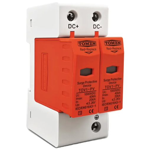 [505495 TOV1-PV-20KA] Protector Contra Sobretensiones 100Vcc Fotovoltaico 2P 20/40kA
