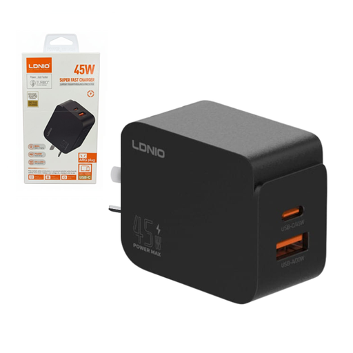 [7799135020009] Cargador Cabezal Carga Rapida QC4 Plus + PD 45W LDNIO Q3