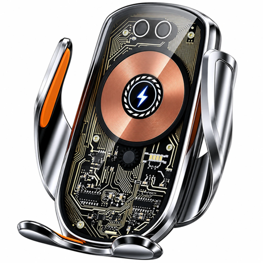 [6290132596852] Soporte Universal de Celular o GPS Magnetico Auto Iman Regulable 66W QI JL-V6