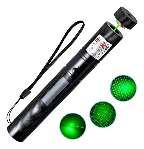 [7769528985734 6900202664175] Puntero Laser Verde Multipunto 100mw Bateria y Cargador con Llave