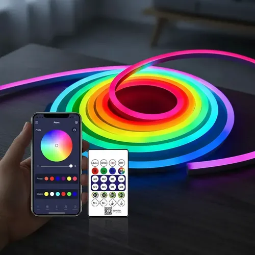 [505540] Kit Tira Led Neon Flexible RGB Bluetooth Usb 5v 5m