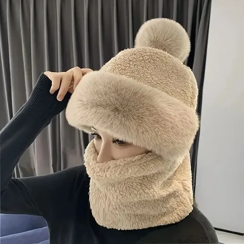 [2026030151329] Gorro con Cuellito de Invierno Femenino