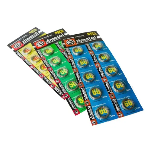 [505569] Estaño para Soldar 60% Eximetal 1,2mm x 1,5m x 1u