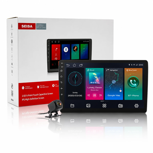 [6290132582992] Stereo Fijo con Pantalla Android Multimedia 9" 1gb 16gb BT Gps Mp5 Usb FM QM-9001A