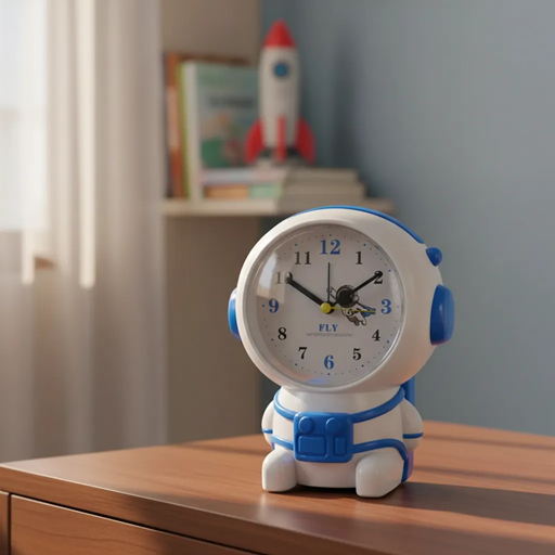 [R-121036] Reloj Despertador Astronauta a Pila (15x18cm)