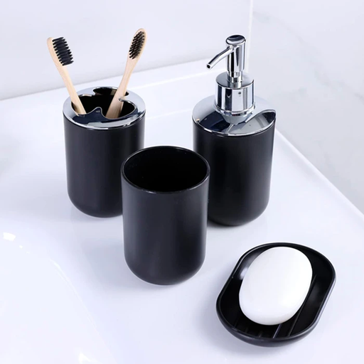 [0714604244127] Set Organizador para Baño de Plastico 4pcs