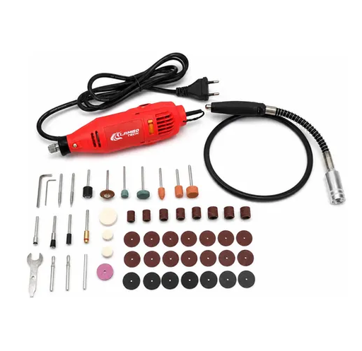 [LT-2528] Mini Torno Electrico 130w Eje Flexible + 44 Accesorios