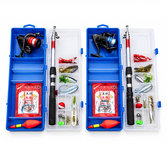 [505660] Set de Pesca Caña Telescopica 1.8m + Accesorios 25pcs