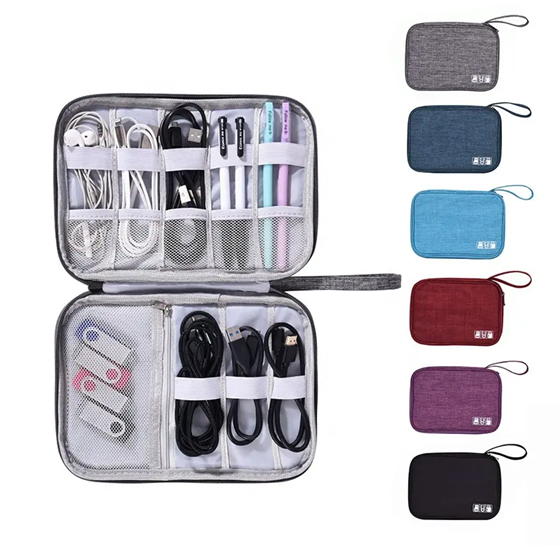 [SAA316B] Estuche Organizador de Cables para Viaje (25x19x2cm) EBG0042